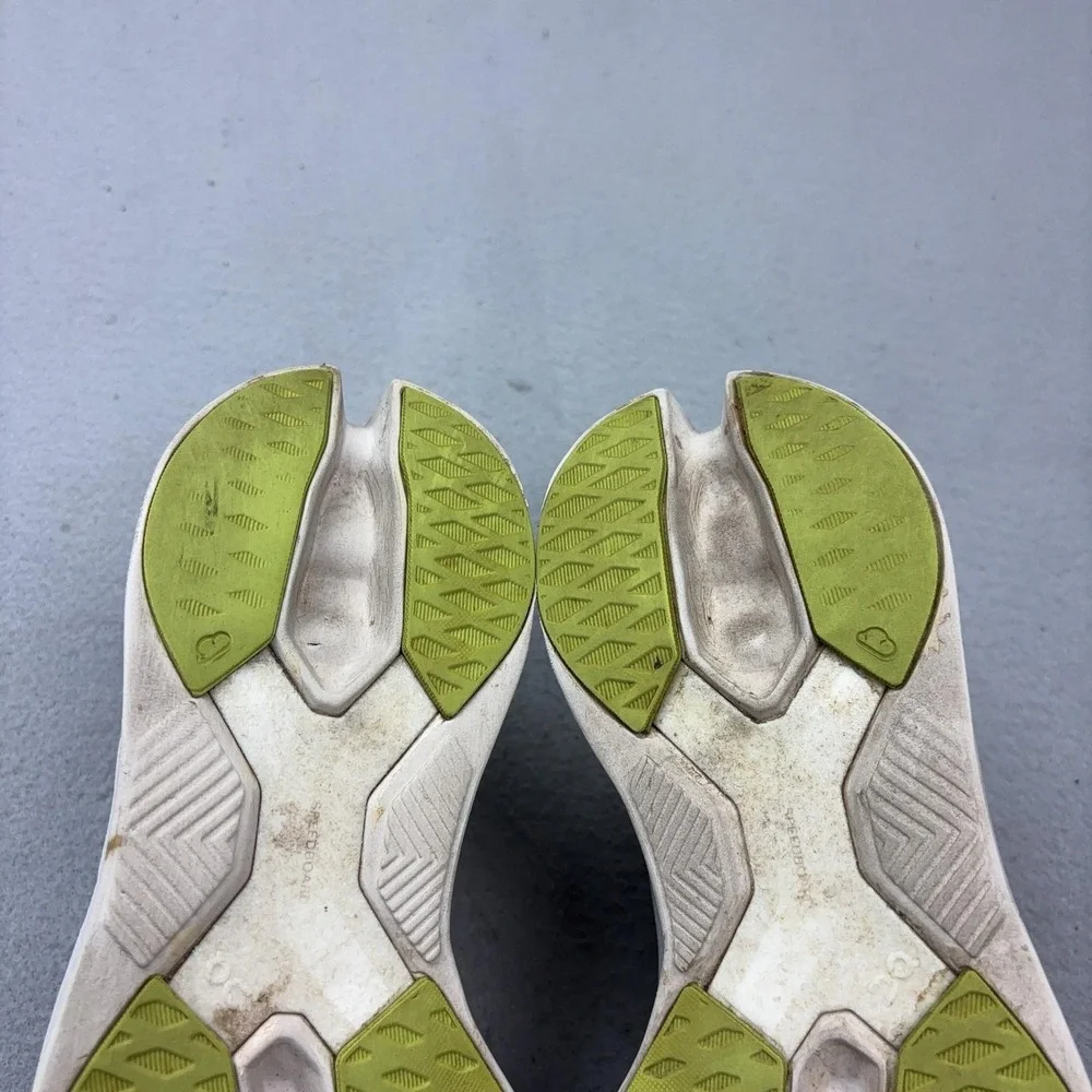 On Cloudsurfer Shoes Womens Size 9 Gray Lime CloudTec Running Sneakers Athletic